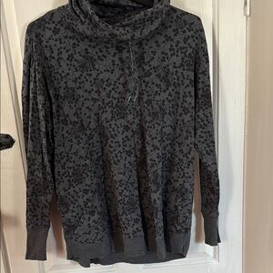 L.L. Bean Gray Turtleneck Sweater with Soft Knit Fabric and Relaxed Fit